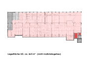 Frontbild Lagerfläche ca. 460 m² inkl. VF - teilbar ab ca. 200 m²